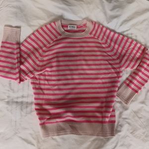 27Miles Pink Striped Cashmere Sweater